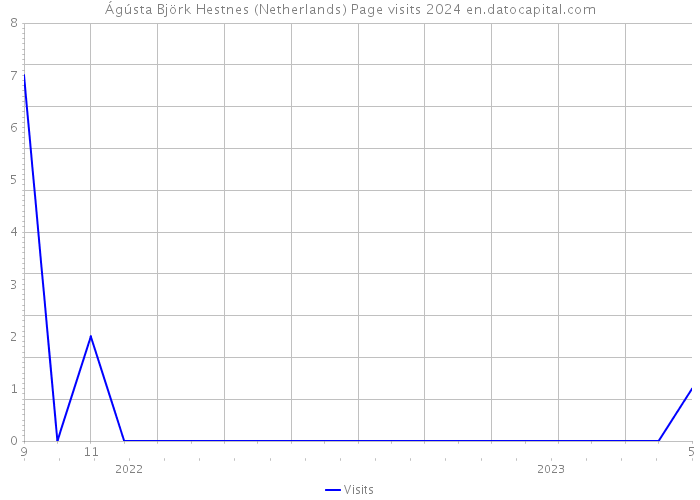 Ágústa Björk Hestnes (Netherlands) Page visits 2024 