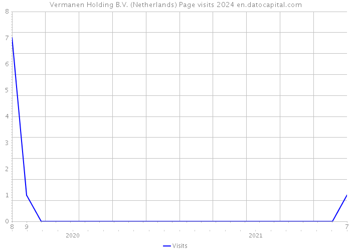 Vermanen Holding B.V. (Netherlands) Page visits 2024 