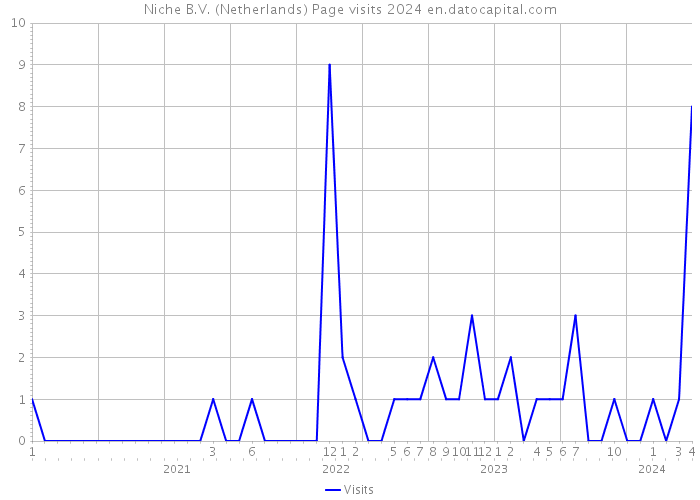 Niche B.V. (Netherlands) Page visits 2024 