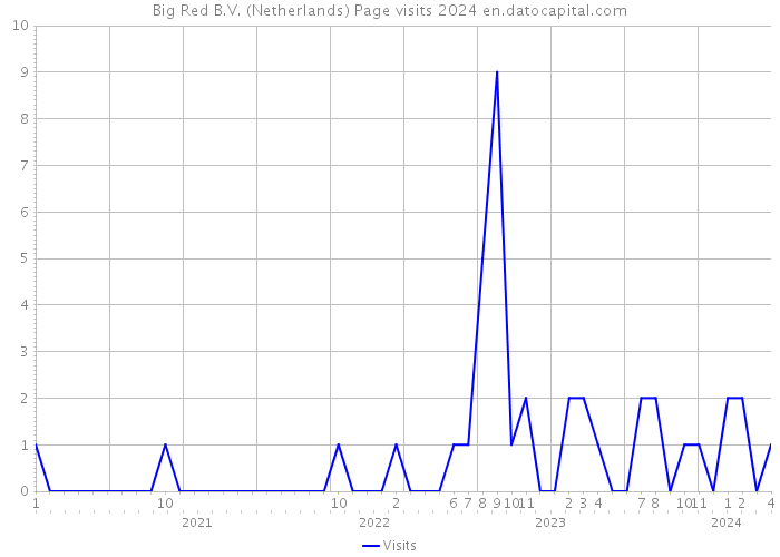 Big Red B.V. (Netherlands) Page visits 2024 