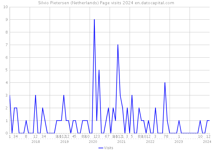 Silvio Pietersen (Netherlands) Page visits 2024 