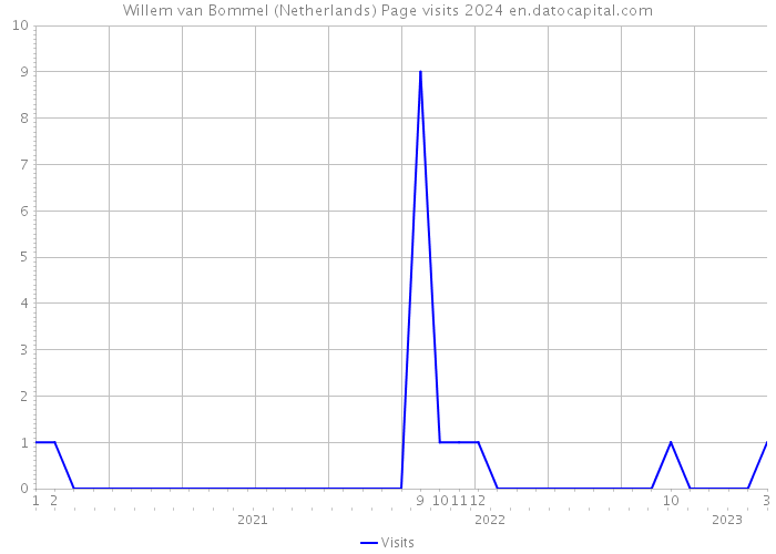Willem van Bommel (Netherlands) Page visits 2024 