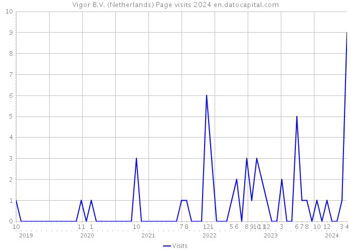 Vigor B.V. (Netherlands) Page visits 2024 