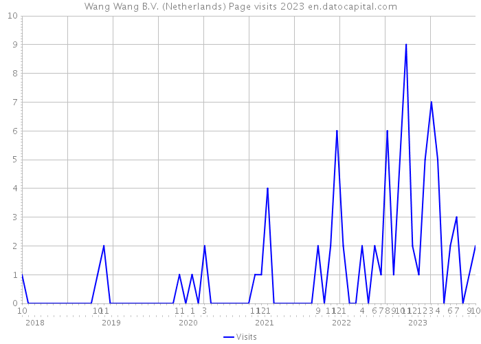 Wang Wang B.V. (Netherlands) Page visits 2023 