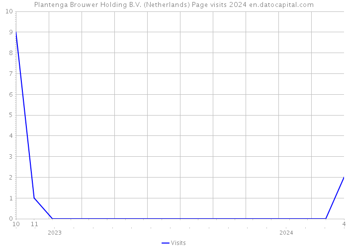 Plantenga Brouwer Holding B.V. (Netherlands) Page visits 2024 