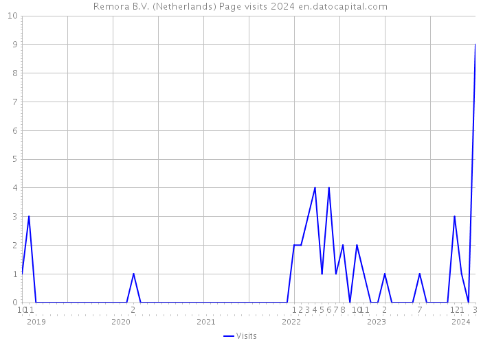 Remora B.V. (Netherlands) Page visits 2024 