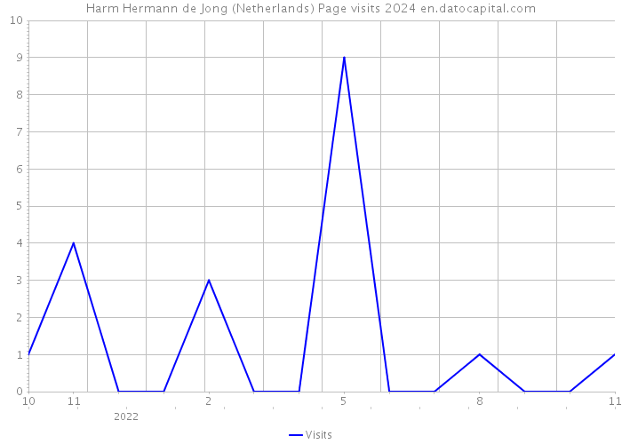 Harm Hermann de Jong (Netherlands) Page visits 2024 