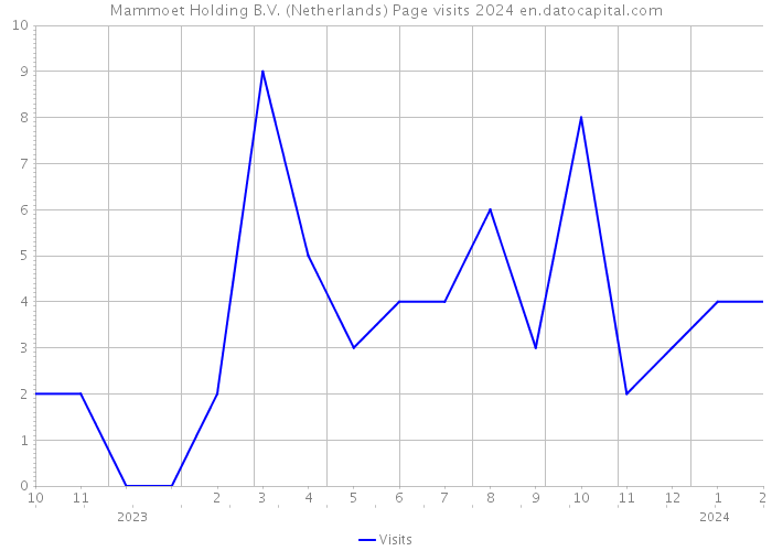 Mammoet Holding B.V. (Netherlands) Page visits 2024 
