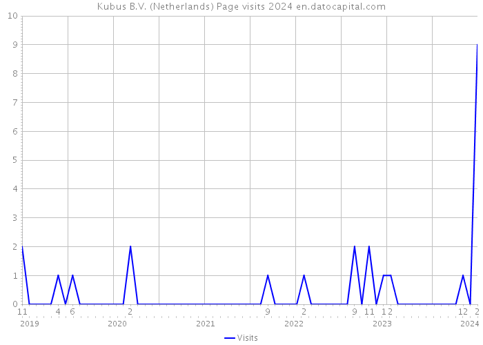 Kubus B.V. (Netherlands) Page visits 2024 
