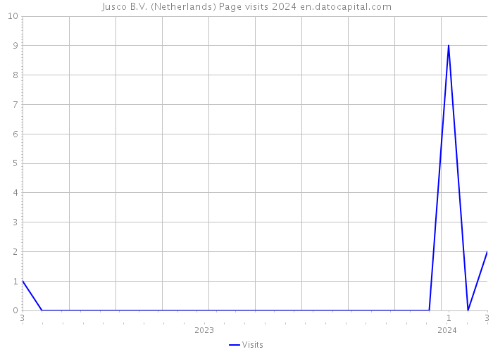 Jusco B.V. (Netherlands) Page visits 2024 