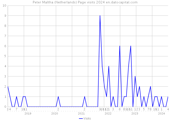 Peter Maltha (Netherlands) Page visits 2024 