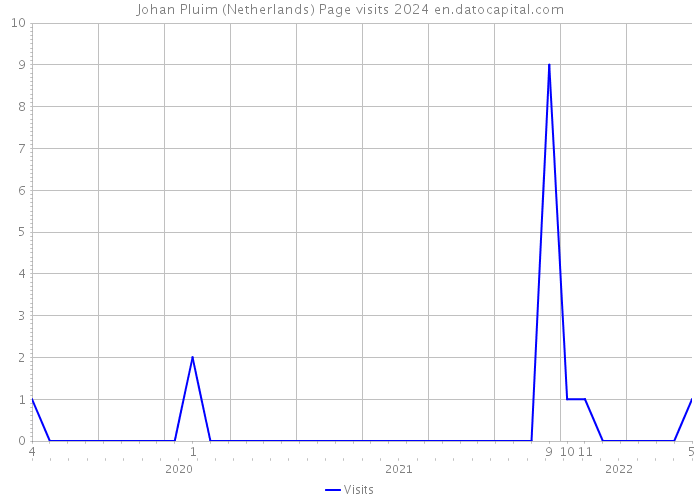 Johan Pluim (Netherlands) Page visits 2024 