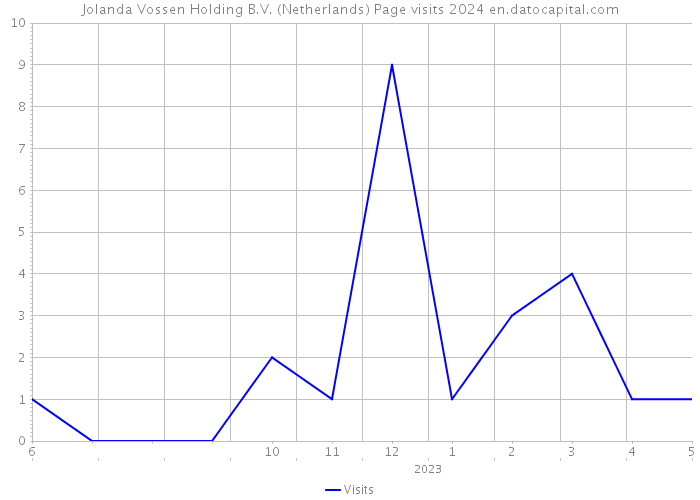 Jolanda Vossen Holding B.V. (Netherlands) Page visits 2024 