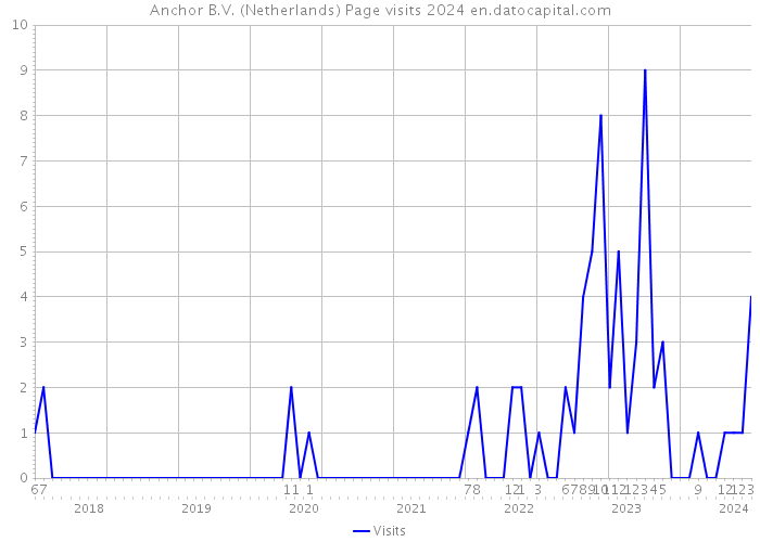 Anchor B.V. (Netherlands) Page visits 2024 