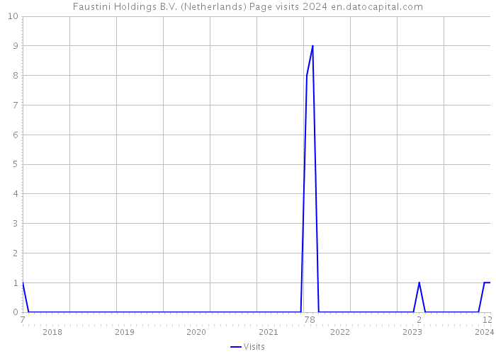 Faustini Holdings B.V. (Netherlands) Page visits 2024 