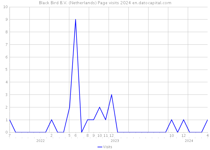 Black Bird B.V. (Netherlands) Page visits 2024 