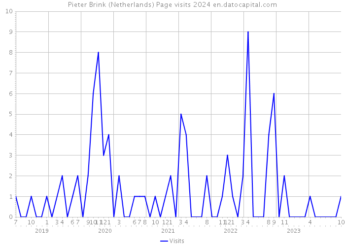 Pieter Brink (Netherlands) Page visits 2024 
