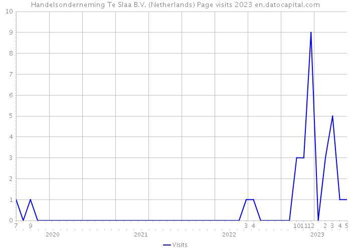 Handelsonderneming Te Slaa B.V. (Netherlands) Page visits 2023 