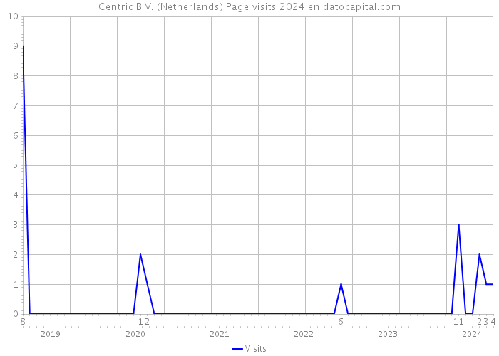 Centric B.V. (Netherlands) Page visits 2024 
