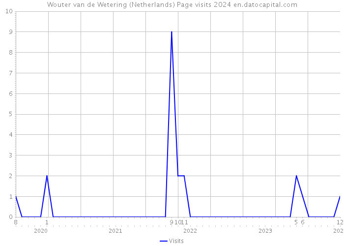 Wouter van de Wetering (Netherlands) Page visits 2024 