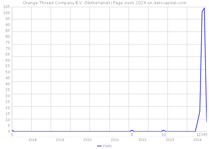 Orange Thread Company B.V. (Netherlands) Page visits 2024 