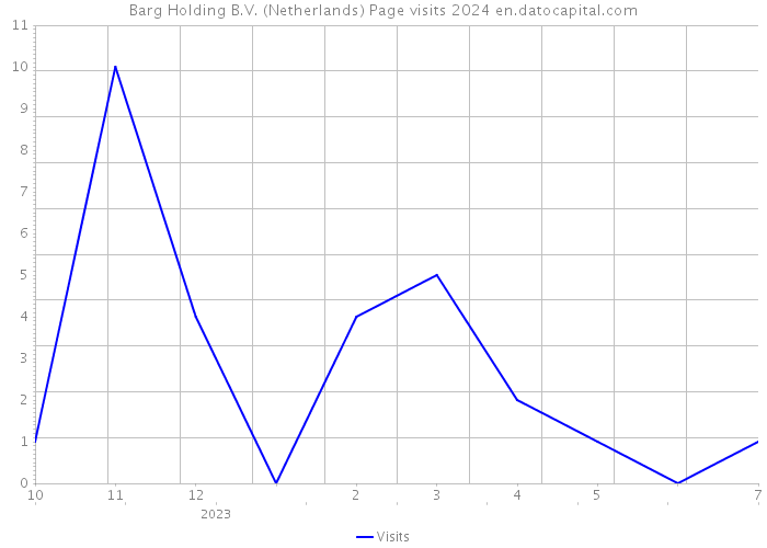 Barg Holding B.V. (Netherlands) Page visits 2024 