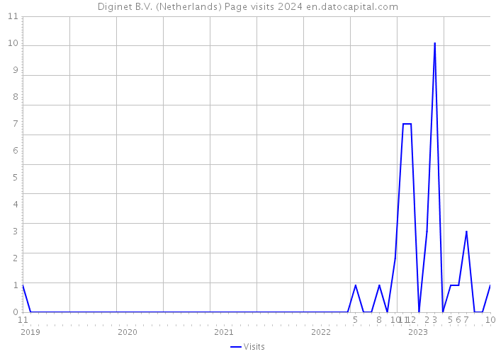 Diginet B.V. (Netherlands) Page visits 2024 
