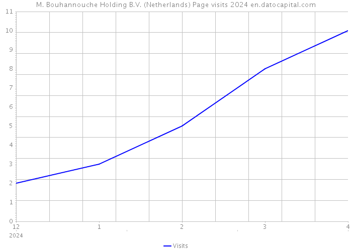 M. Bouhannouche Holding B.V. (Netherlands) Page visits 2024 