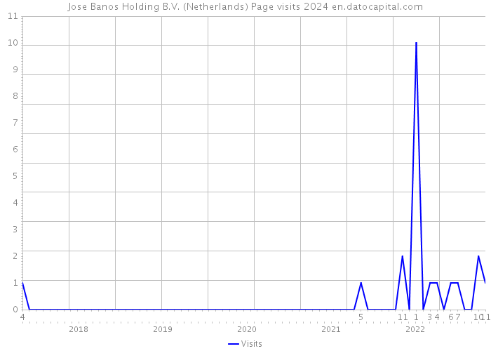 Jose Banos Holding B.V. (Netherlands) Page visits 2024 