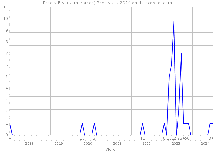 Prodix B.V. (Netherlands) Page visits 2024 