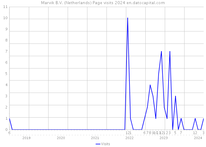 Marvik B.V. (Netherlands) Page visits 2024 