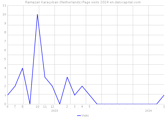 Ramazan Karaçoban (Netherlands) Page visits 2024 