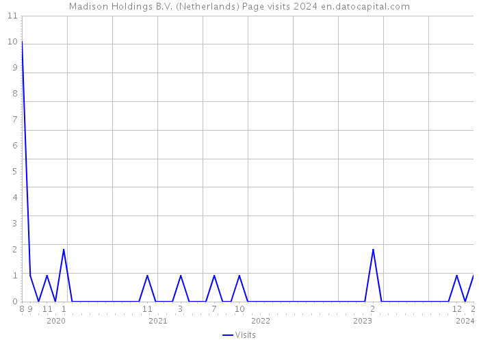 Madison Holdings B.V. (Netherlands) Page visits 2024 