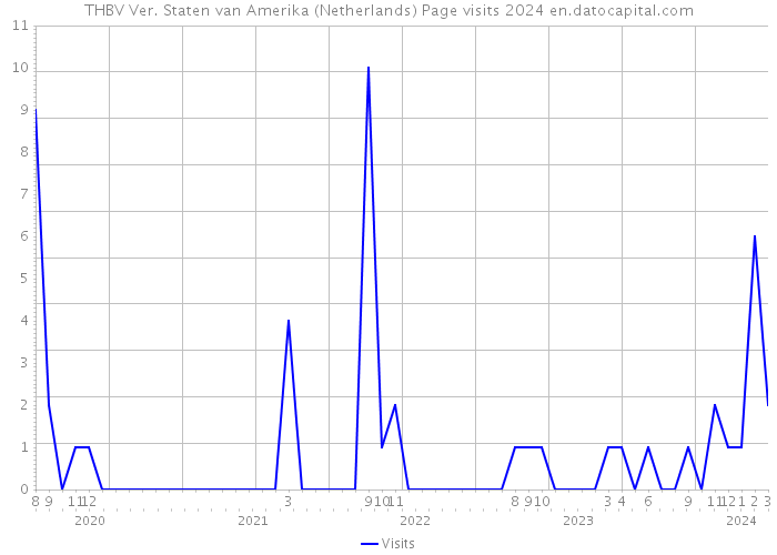 THBV Ver. Staten van Amerika (Netherlands) Page visits 2024 