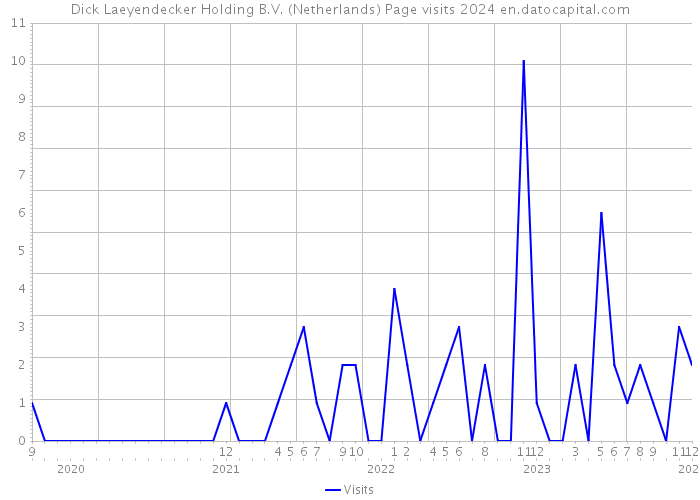 Dick Laeyendecker Holding B.V. (Netherlands) Page visits 2024 