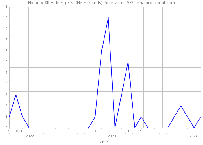 Holland SB Holding B.V. (Netherlands) Page visits 2024 