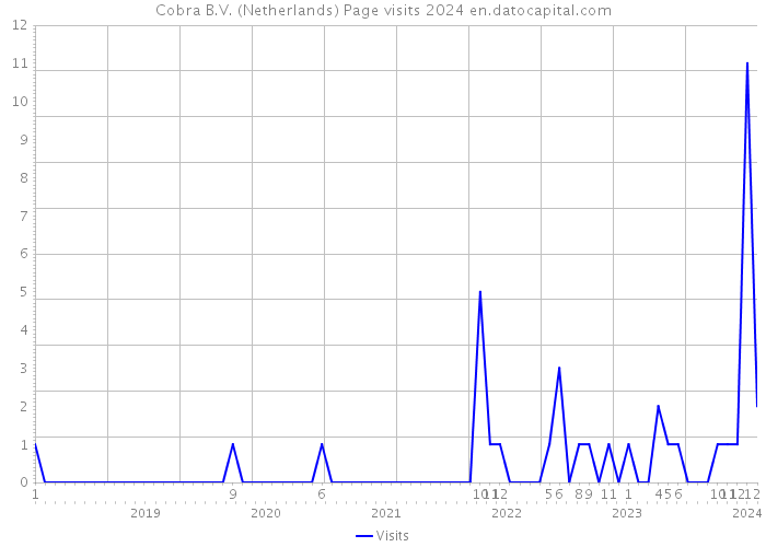 Cobra B.V. (Netherlands) Page visits 2024 