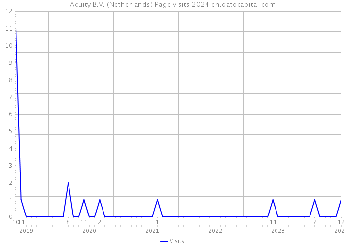 Acuity B.V. (Netherlands) Page visits 2024 