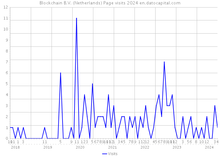 Blockchain B.V. (Netherlands) Page visits 2024 