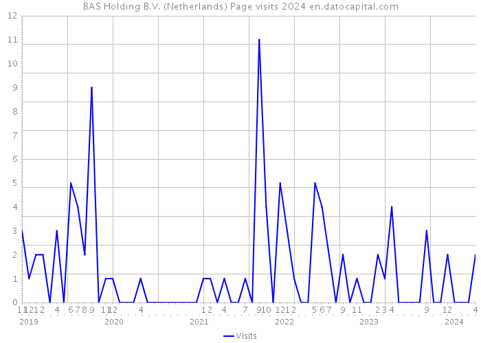 BAS Holding B.V. (Netherlands) Page visits 2024 