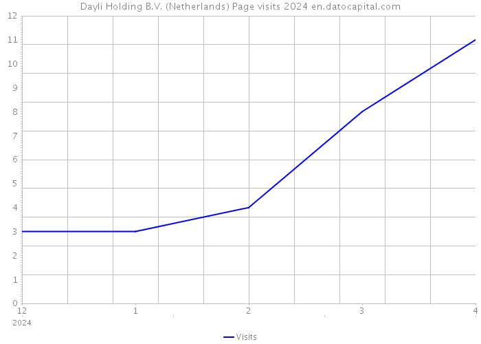Dayli Holding B.V. (Netherlands) Page visits 2024 