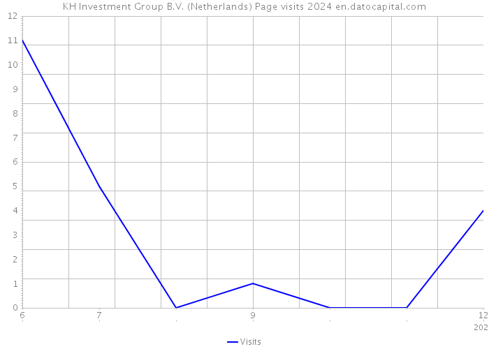 KH Investment Group B.V. (Netherlands) Page visits 2024 