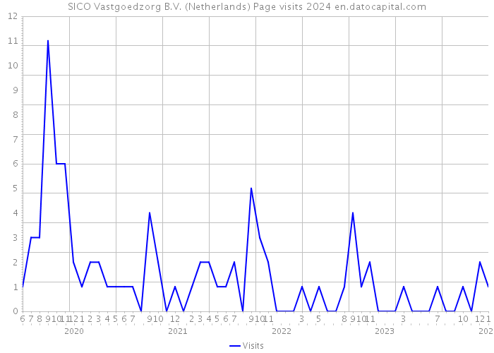 SICO Vastgoedzorg B.V. (Netherlands) Page visits 2024 