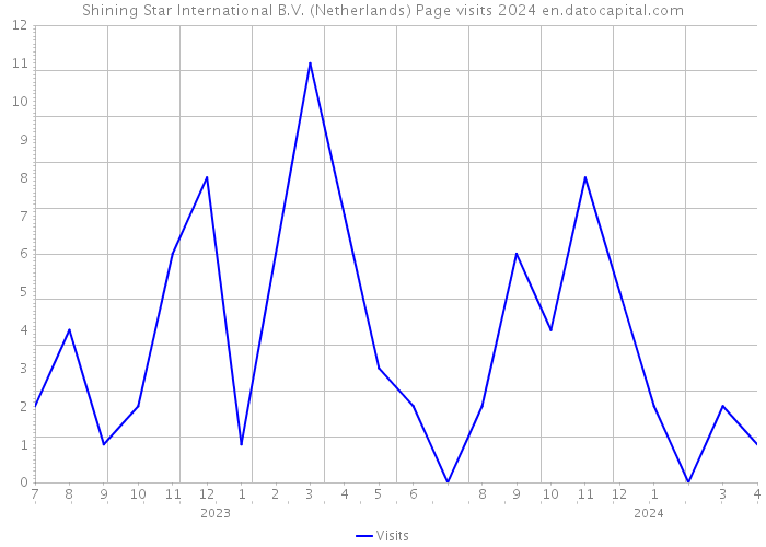 Shining Star International B.V. (Netherlands) Page visits 2024 