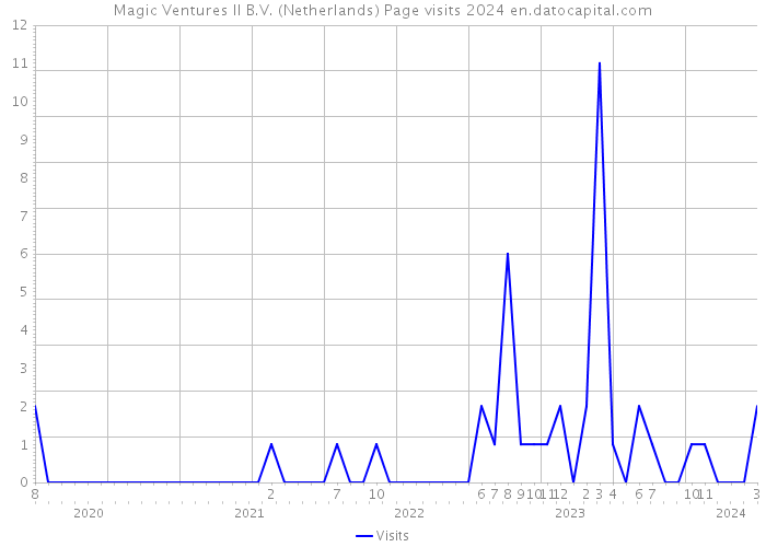 Magic Ventures II B.V. (Netherlands) Page visits 2024 
