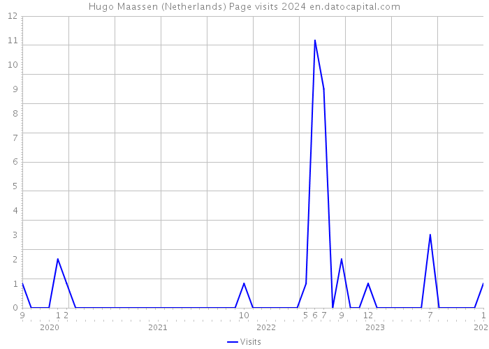 Hugo Maassen (Netherlands) Page visits 2024 