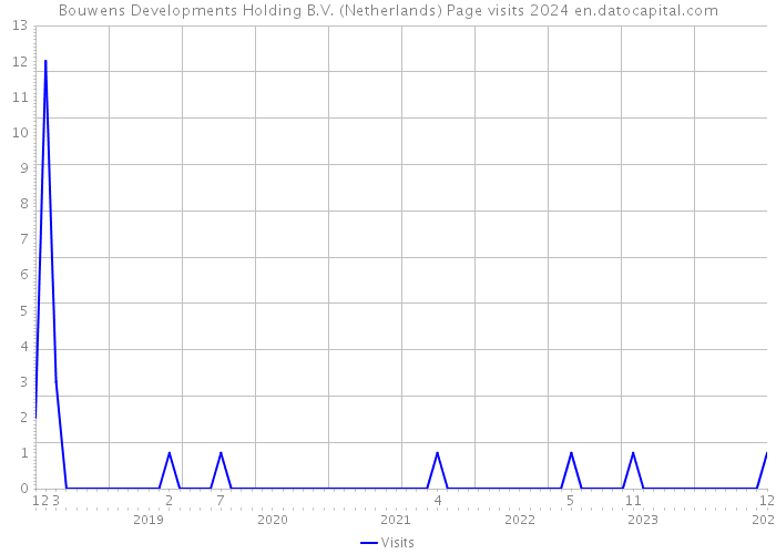 Bouwens Developments Holding B.V. (Netherlands) Page visits 2024 