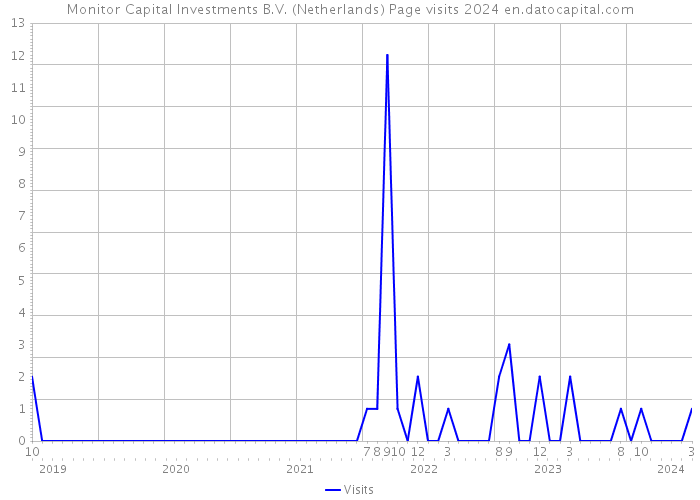 Monitor Capital Investments B.V. (Netherlands) Page visits 2024 