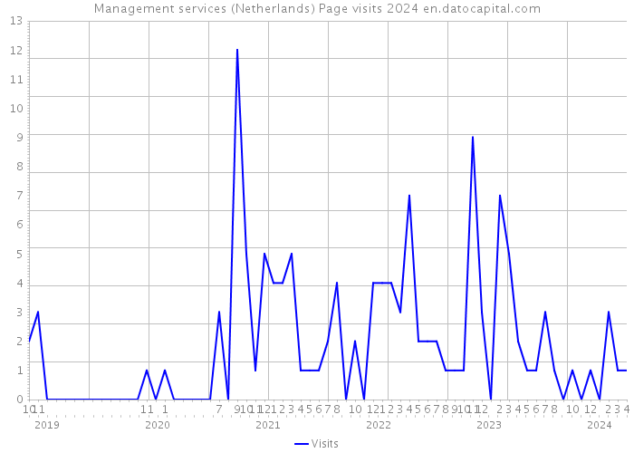 Management services (Netherlands) Page visits 2024 