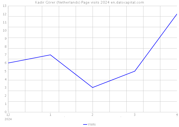 Kadir Görer (Netherlands) Page visits 2024 